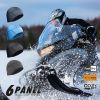 Mid-Weight Helmet Liner Skull Cap 6-Panel Beanie Thermal Running Hats Ears Warm Performance 2 Pack