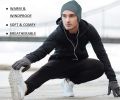 Softshell Winter Fleece Lined Beanie Hats, 9" Running Skull Cap Thermal Tactical Watch Cap Men Women