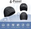 Mid-Weight Helmet Liner Skull Cap 6-Panel Beanie Thermal Running Hats Ears Warm Performance 2 Pack